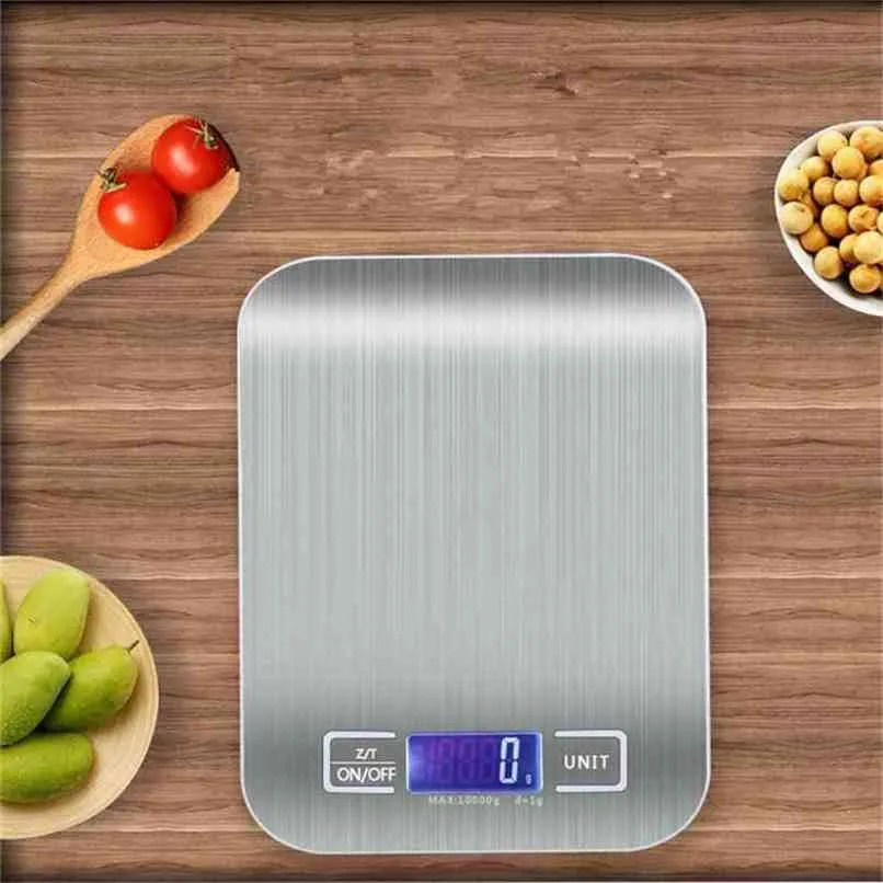 5 / 10kg LCD Pantalla LCD DIGITAL Herramienta de escala de electrónica Cocina Hogar alimento Pérdida de peso Medición 210915