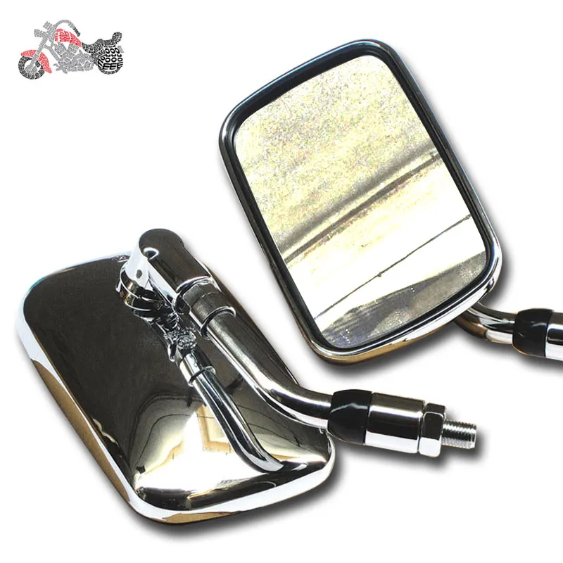 Espejos para Moto Kinlley retrovisores motocicleta chopper rectangular  cromado