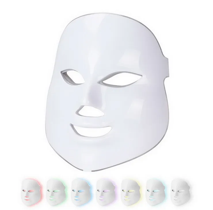 LED -ansiktsmask 7 Färger PDT FACIAL HEM ANVÄNDNING FÖR LED LIGHT THERAPY MASKIN