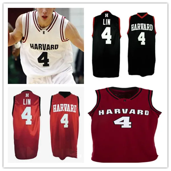 Baloncesto personalizado Harvard Crimson Colleges Jersey Justice Ajogbor Ciaran Brayboy Jeremy Lin Kale Catchings Danilo Djuricic Reed Farley Mason Forbes 4XL