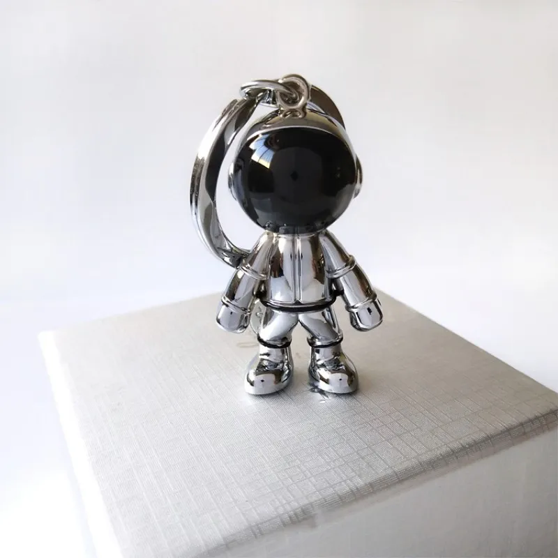 新しいファッション手作り3D宇宙飛行士スペースロボットスペックマンキーホルダーキーリング合金ギフト