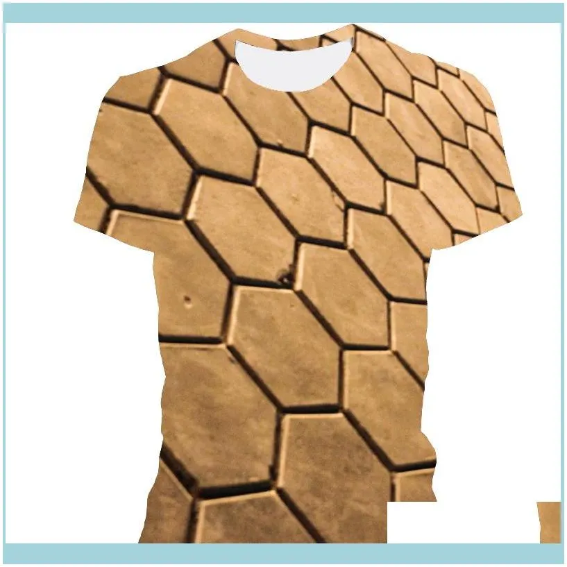 2021 Latest Geometric Pattern Men T-Shirts Summer 3D Print Casual Streetwear Cosplay Costume T Shirt Fashion Harajuku Top Tees Unisex