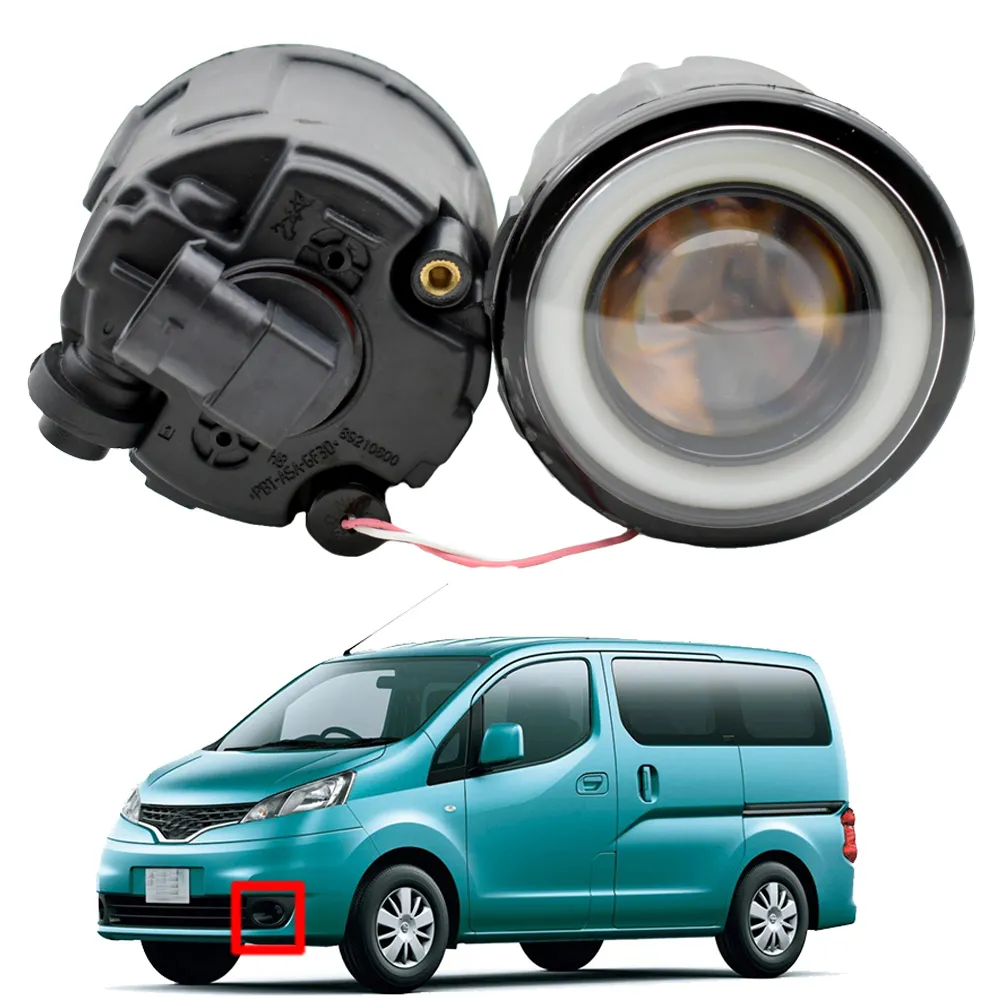 Dla Nissan NV200 Box Evalia Bus (M20, M20M) 2010 / Lampka przeciwmgielna LED DRL Styling Obiektyw Angel Eye Car Akcesoria Reflektory wysokiej jakości