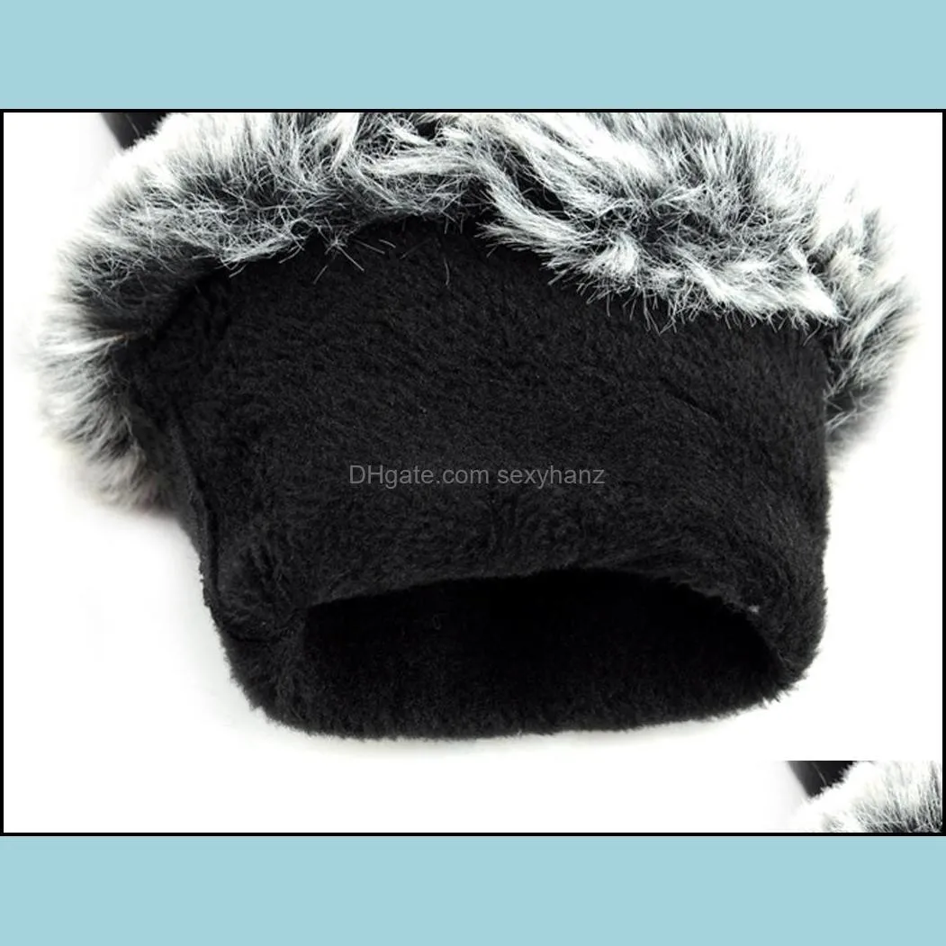 Womens Finger Gloves Thicken Winter Keep Warm Mittens Female Faux Fur Elegant Gloves Hand Warmer High quality #101