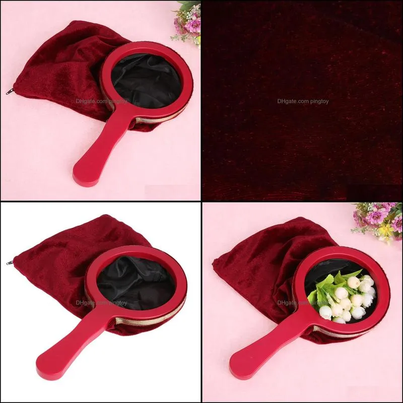 Magic Tricks Change Bag Make Things Appear or Disappear Beginner Magic Trick Props Close Up Magic Red Universal Bag