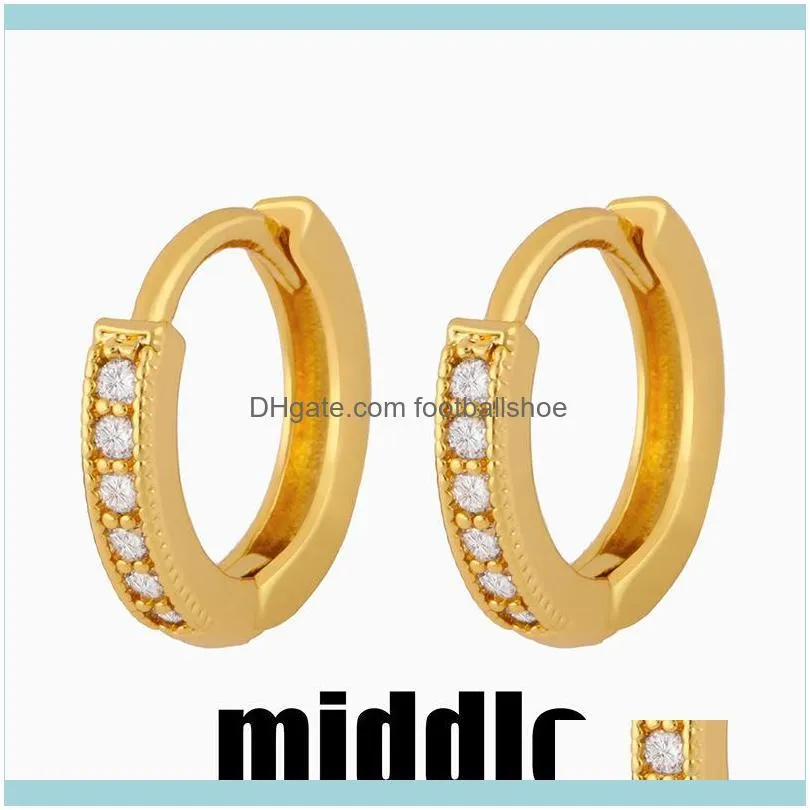Designers Simple small Zircon Earrings, buckle, bone nail, women`s advanced rings, Korean earrings, er77