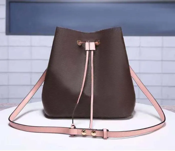Vrouwen handtas handtassen klassieke tas bloem bruin origineel serienummer hoge kwaliteit portemonnee grote boodschappentassen schouder trekkoord LQM23