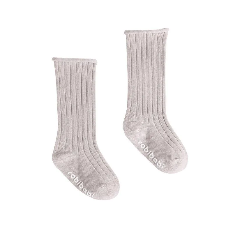 Chaussettes de sport 2021 bébé fille et garçon rayé moyen Long Tube lâche tout-petits enfants tricot étudiant