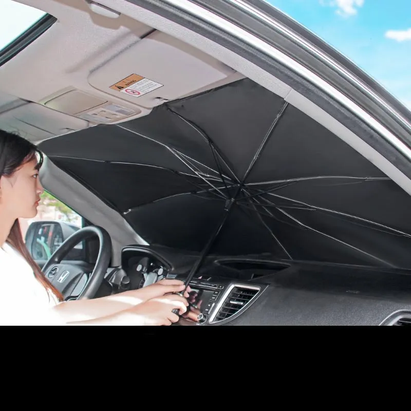 자동차 태양 그늘 앞 유리 foldable 햇빛, 자동차 앞 유리에 대 한 우산, UV 태양 및 열에서 차량 보호를 쉽게, 다양한 크기의 앞 유리를 보호합니다