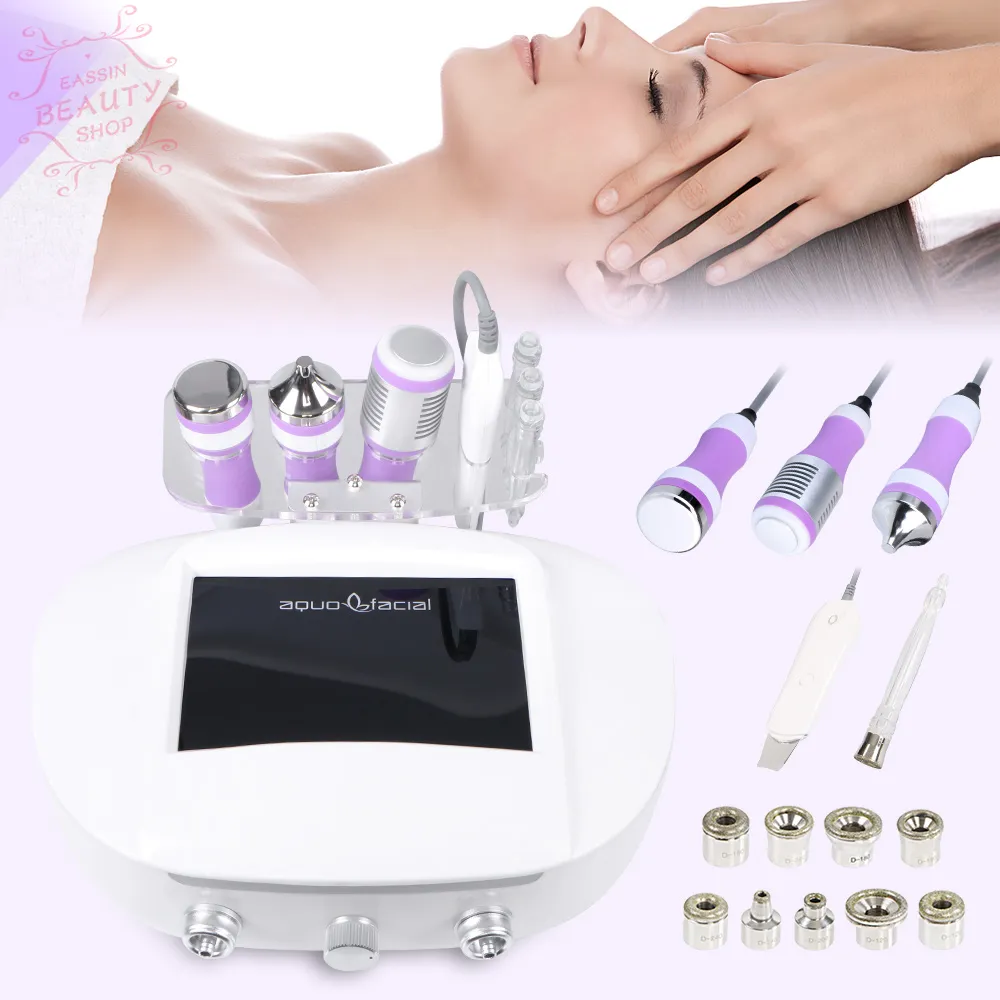 Dermabrasion Water Microdermabrasion RF 3MHZ Cavitation Spa Face Care Beauty Machine Skin Pore Cleaning