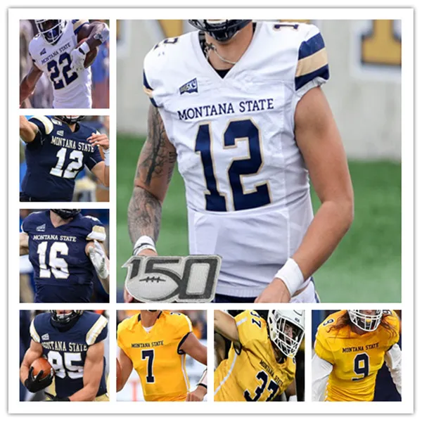 Montana State College Fotboll Matthew McKay Jersey Isaiah Ifanse Lance McCutcheon Tommy Mellott Elijah Elliott Willie Patterson Sumner Treyton Pickering Snell