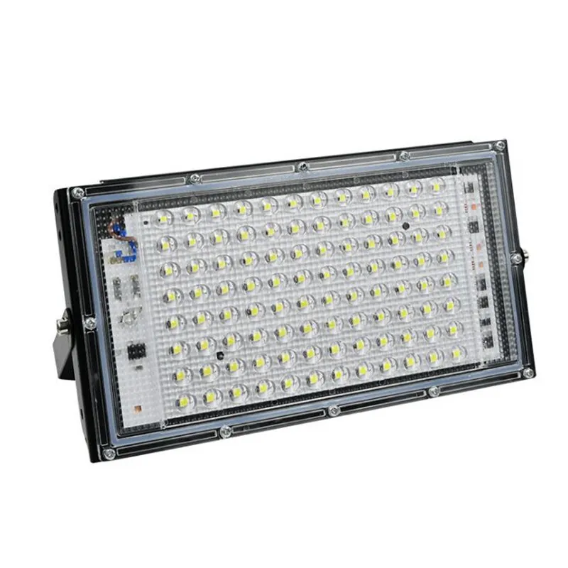 4 pz LED Flood Light 50W AC 220V 240 V Proiettori Flowlights Spotlight LED Riflettore Castone Luci Floodlight IP65 impermeabile Lampada stradale D3.5