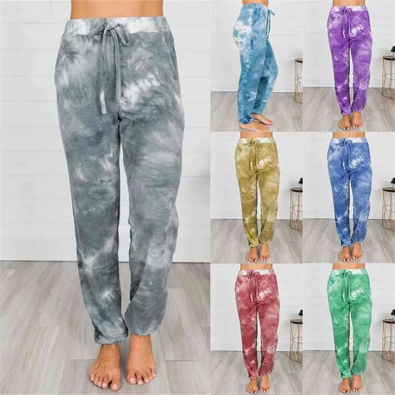 Save Big on Bulk Women's Sweatpants With Drawstring Tie Dye Leggings For  Women Women's Casual Jogger Pants, Lightweight Loose Fit Trousers With