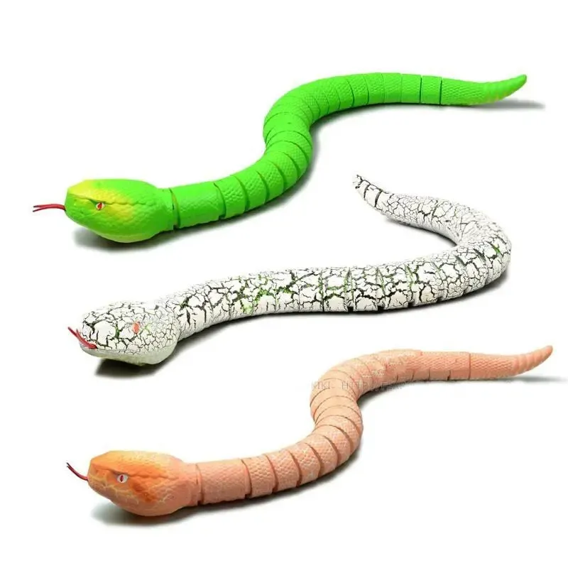 Creative Simulation Electronic Remote Control Realistic RC Snake Toy Prank Present Model Halloween