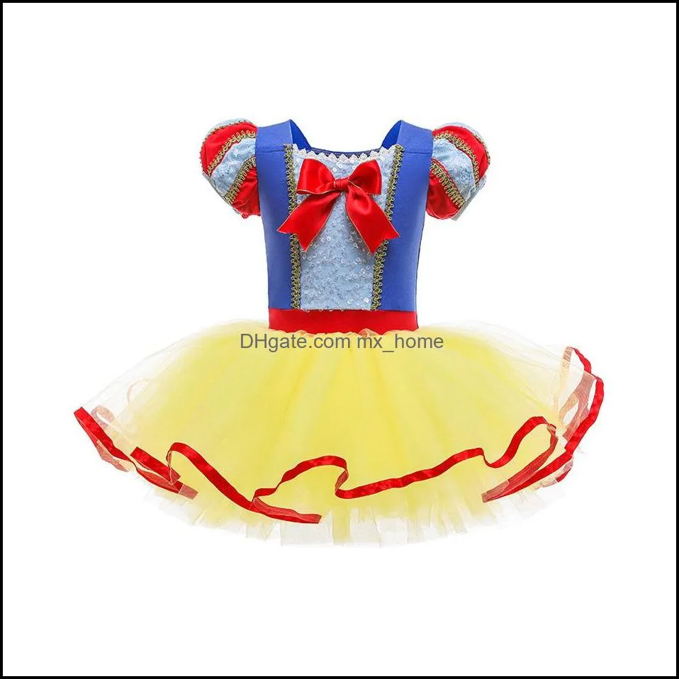 Baby Girl Mesh Ballet Dress Children Lace Net yarn Princess Dresses Kids Birthday Party Christmas Costume Z5373
