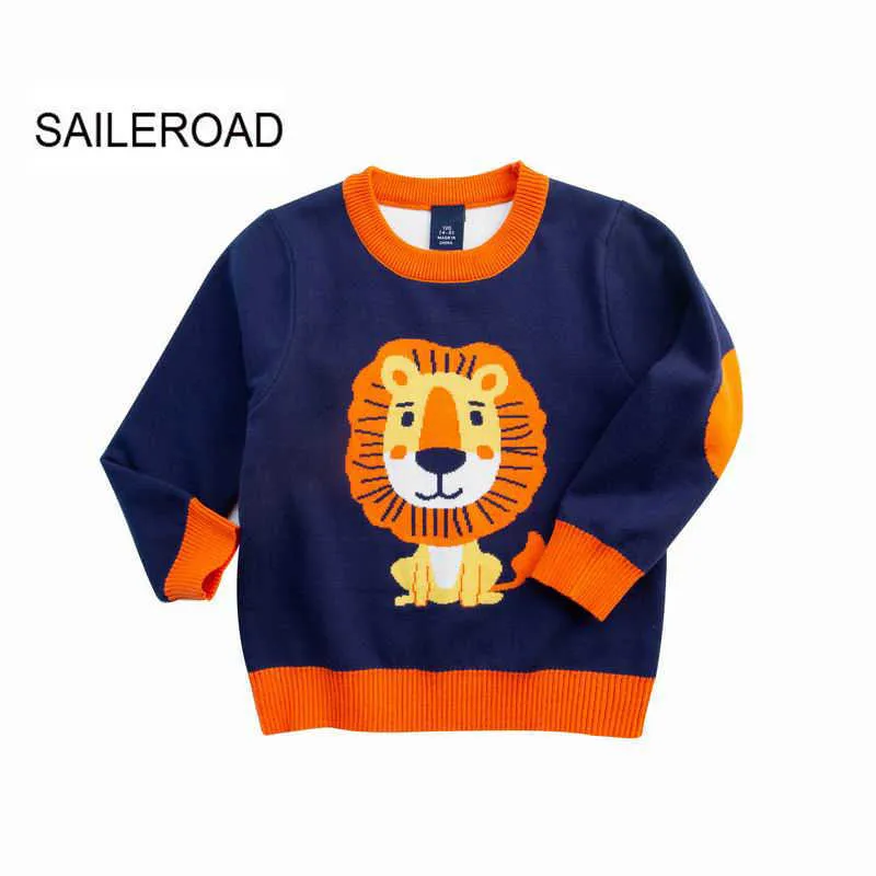 SAILEROAD 2-7Years Baby Mädchen Kleidung Lions Pullover Pailletten Mädchen Strickjacke Herbst für Kinder Pullover Y1024