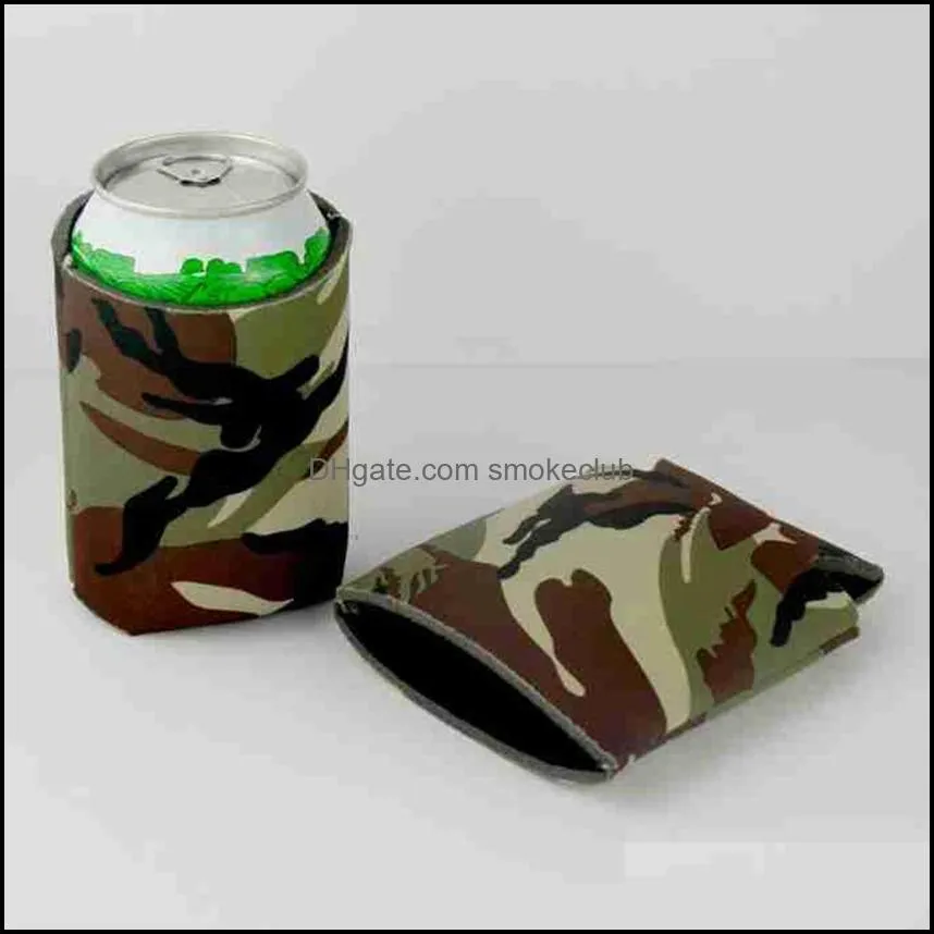 Can Beer Insulators Neoprene Beverage Cooler Collapsible Cola Soda Bottle Koozies Stubby Holders Beer Cooler Bags Can Sleeve CYZ2633