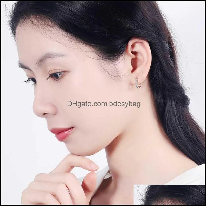 Korean Heart Hoops Earrings For Women Cubic Zirconia Accessories Cocktail Party Fashion Jewelry Not Allergic