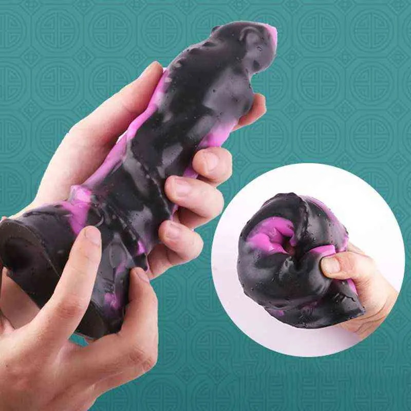 NXY Anal Brinquedos Sex Shop Nova Colorido Silicone Plug Mouse Forma Macio Big Butt Butting Ass Expansão Erótica Brinquedos Para Homens Mulheres 1125