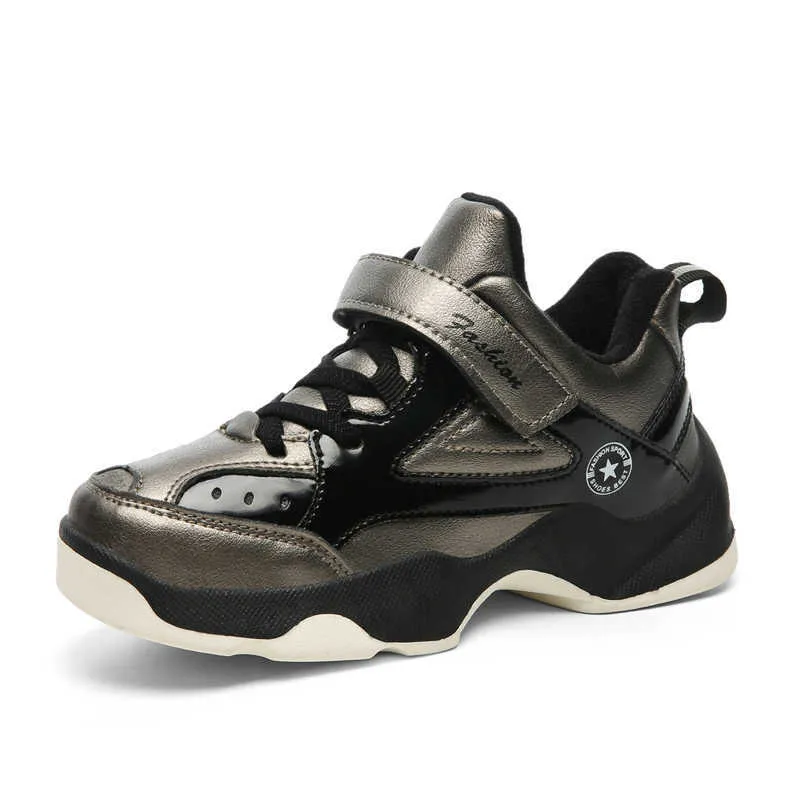 Chłopcy sneakers dzieci buty dla dzieci sneakers dziewczyny buty chłopcy obuwie bawełniane tkaniny skórzane anty-śliskie obuwie szkolne G1025