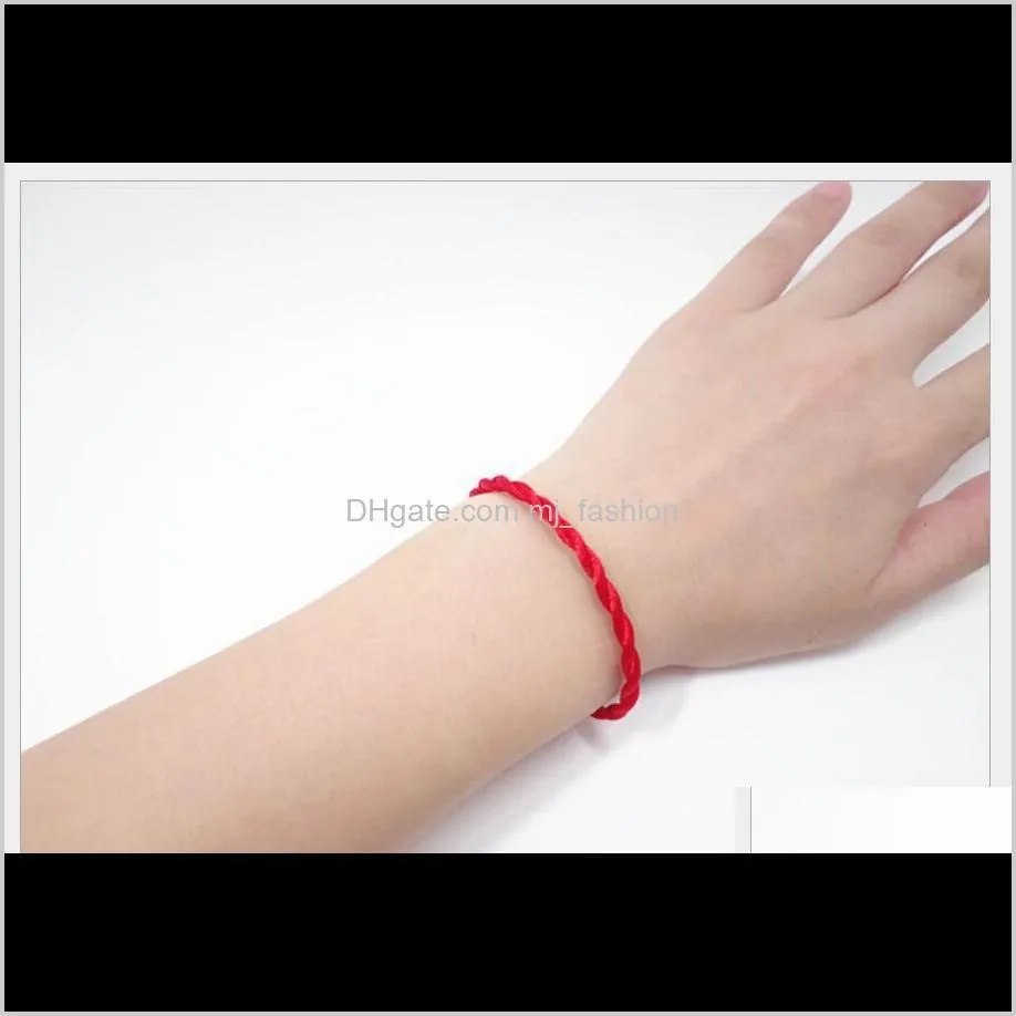 thread string bracelet lucky red green handmade rope bracelet for women men jewelry lover ps1969