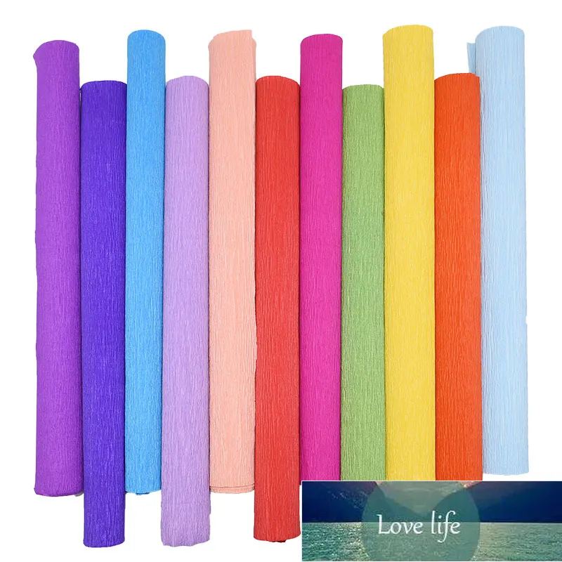 Gift Wrap 10/25/50cmx250cm Colored Crepe Paper Roll Origami