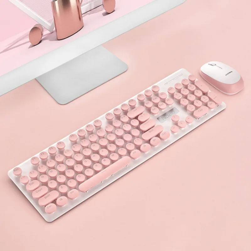 Ensemble clavier et souris sans fil ordinateur de bureau silencieux clavier d'ordinateur portable bureau d'affaires maison souris muette clavier