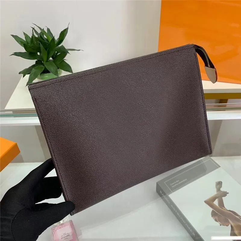 Designer Wallet letter flower Coffee Black lattice mens bags women wallets Cosmetic bag zipper Designer Handbags purses 47542 Come dust bag