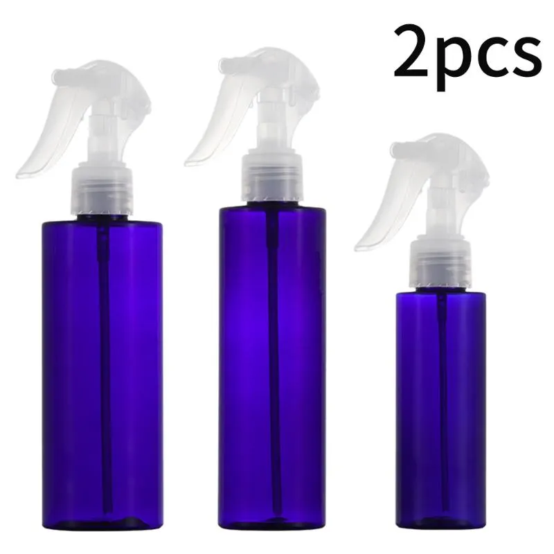 Bouteilles de stockage Bocaux 2pcs / set Preuve de fuite pour cheveux Squirt Vaporisateur Bouteille Polyvalent Salon Rechargeable Durable Protection UV Voyage Portable