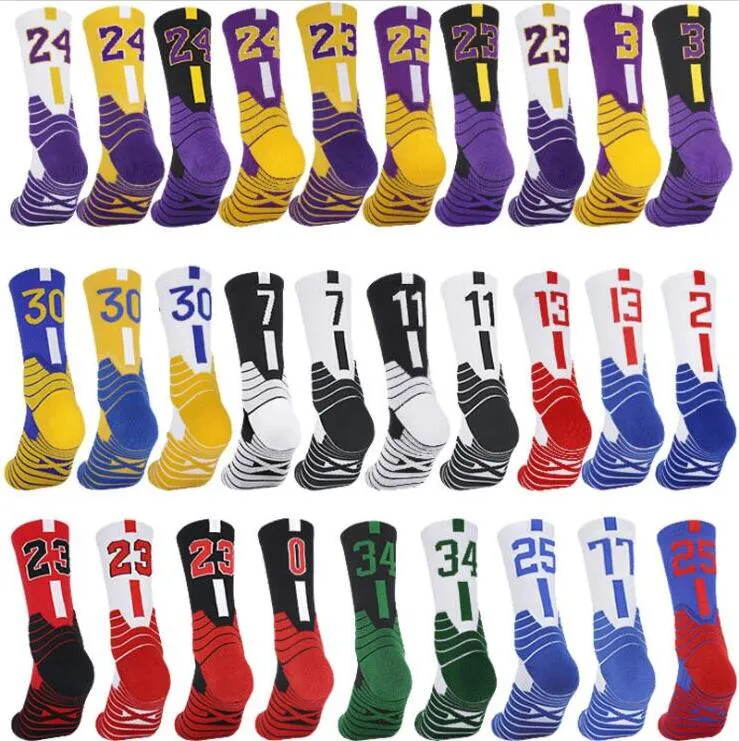 Herren Profi-Basketball-Fußball-Socken, lange Kniestrümpfe, athletische Sport-Socken, mehrere Farben, Herrenmode, Kompression, Thermo-Winter, Großhandel