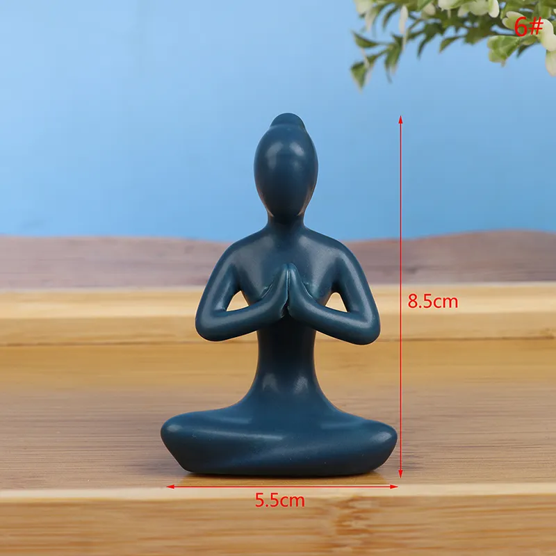 8 Styles Abstract Art Ceramic Yoga Poses Figurine Porcelain Angel Figurines  Lady Figure Statue Home Yoga Studio Decor Ornament Factory Price Expert  Design Quality Latest From Freelady, $5.41