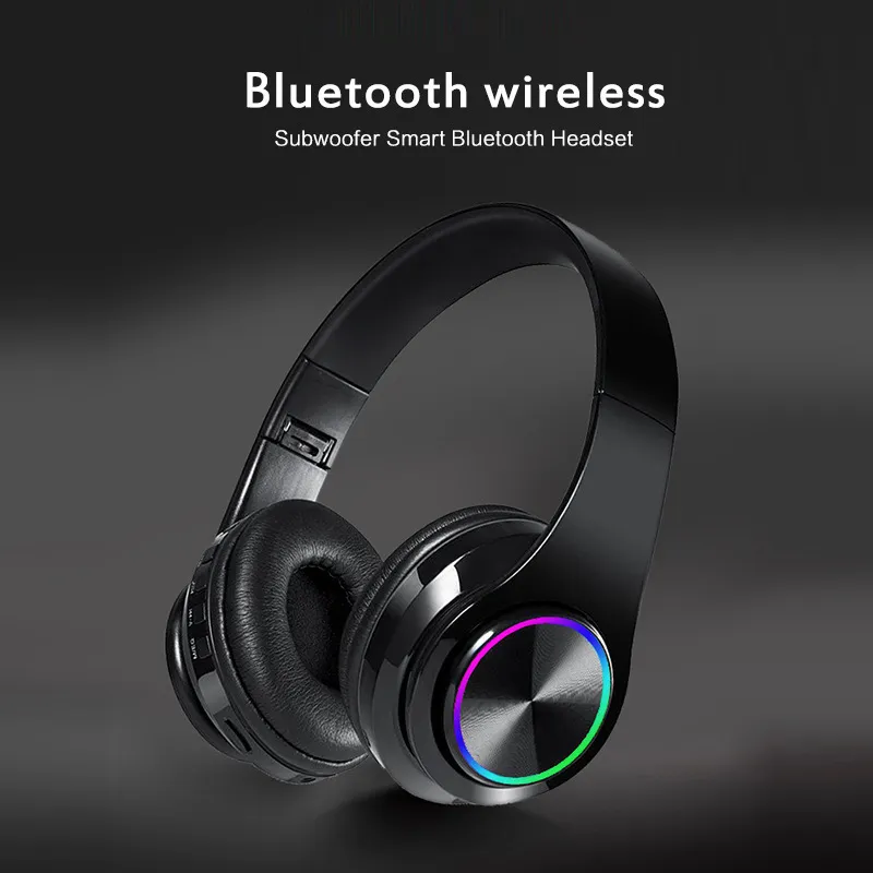 Les ￩couteurs Bluetooth les plus chauds pour les casques d'￩couteurs pliables STU3 Afficher la prise en charge de la carte TF Buildin Mic 3,5 mm Jack Elecphones