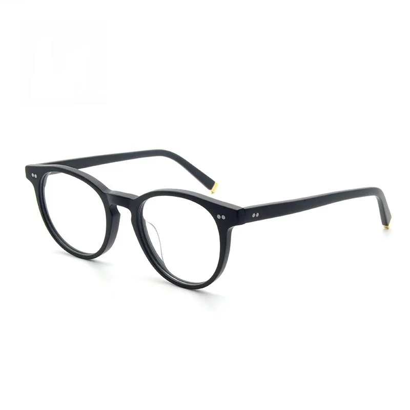 Lunettes rondes classiques rétro plein cadre lunettes ovales pour hommes lentille plate de cadre de plaque lunettes écaille de tortue