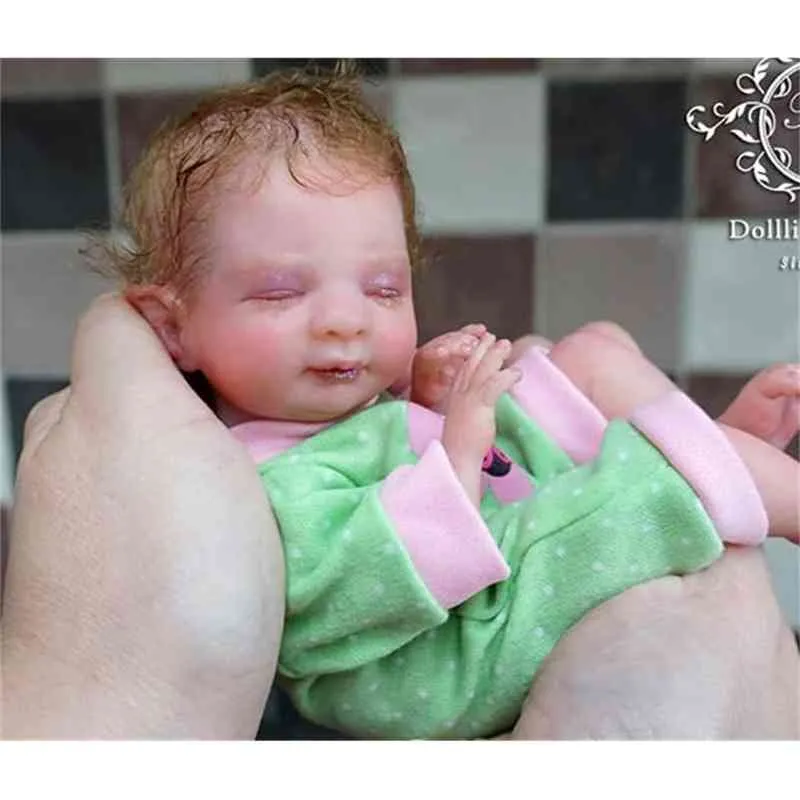 NPK-Kit Mini Bebek 8-inch Reborn, Bebek Aksesuarları, Vücutlu Peri Wynter Bebek Uygulaması, Taze Renkler