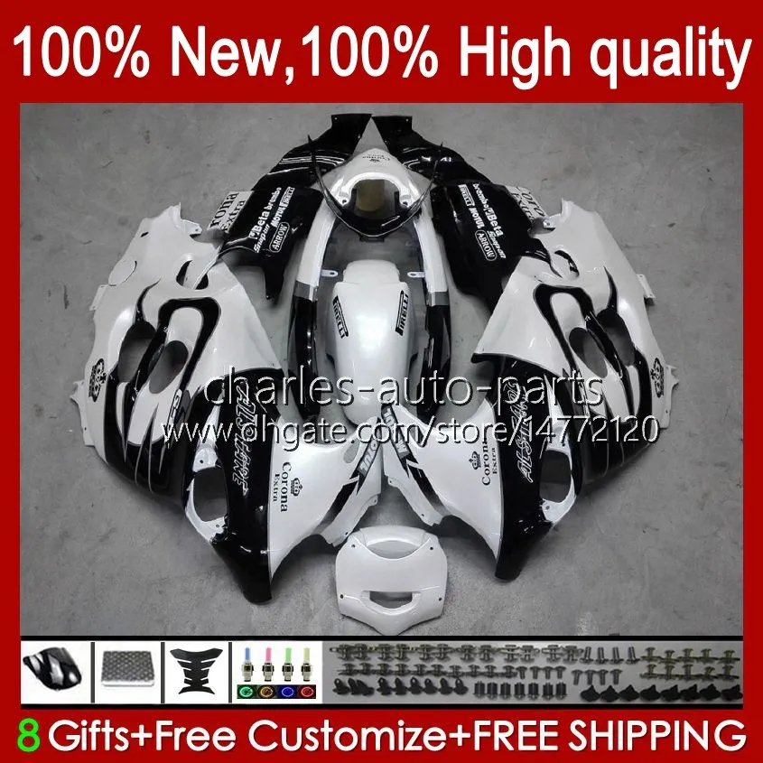 Body For SUZUKI KATANA GSX600F GSXF600 GSXF750 GSXF 600 750 CC 98 99 00 01 02 29No.8 600CC 750CC GSX750F GSXF-600 GSXF-750 1998 1999 2000 2001 2002 Fairing white blalck