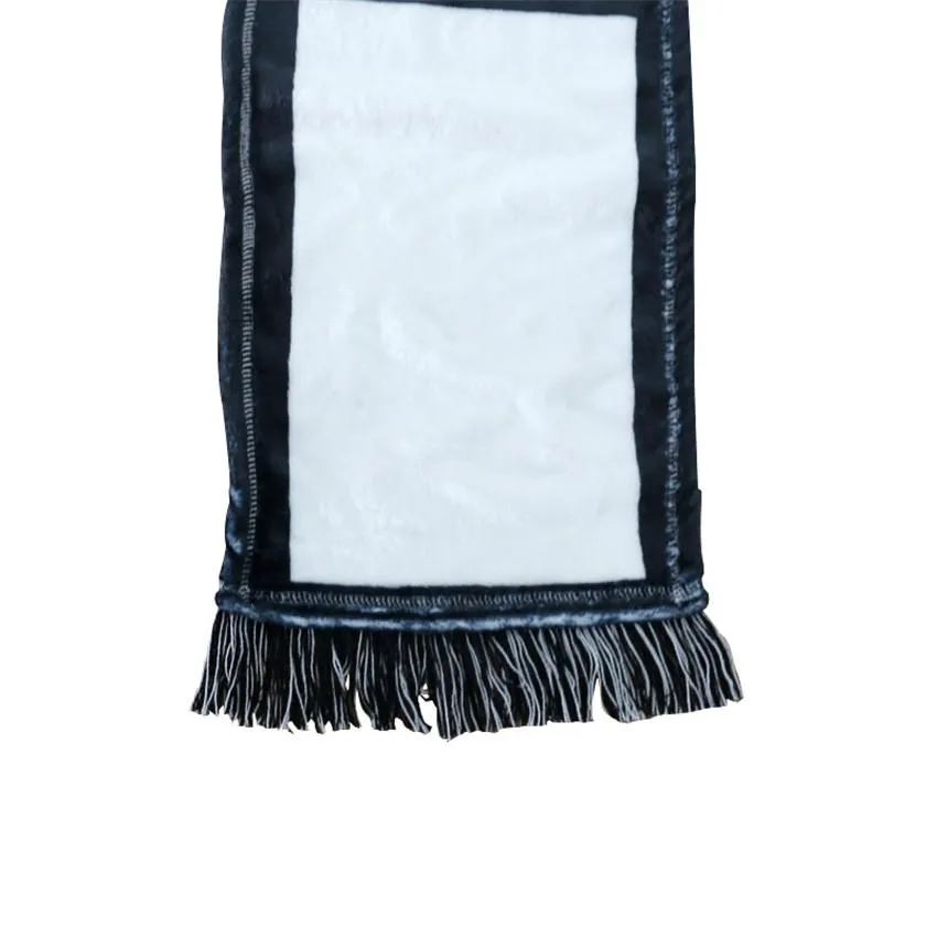 Cheapest! Sublimation Scarves Double Sided Scarf for Sublimation Thermal Transfer Towel Wholesale Sublimation Blanks Scarf with tassels A02