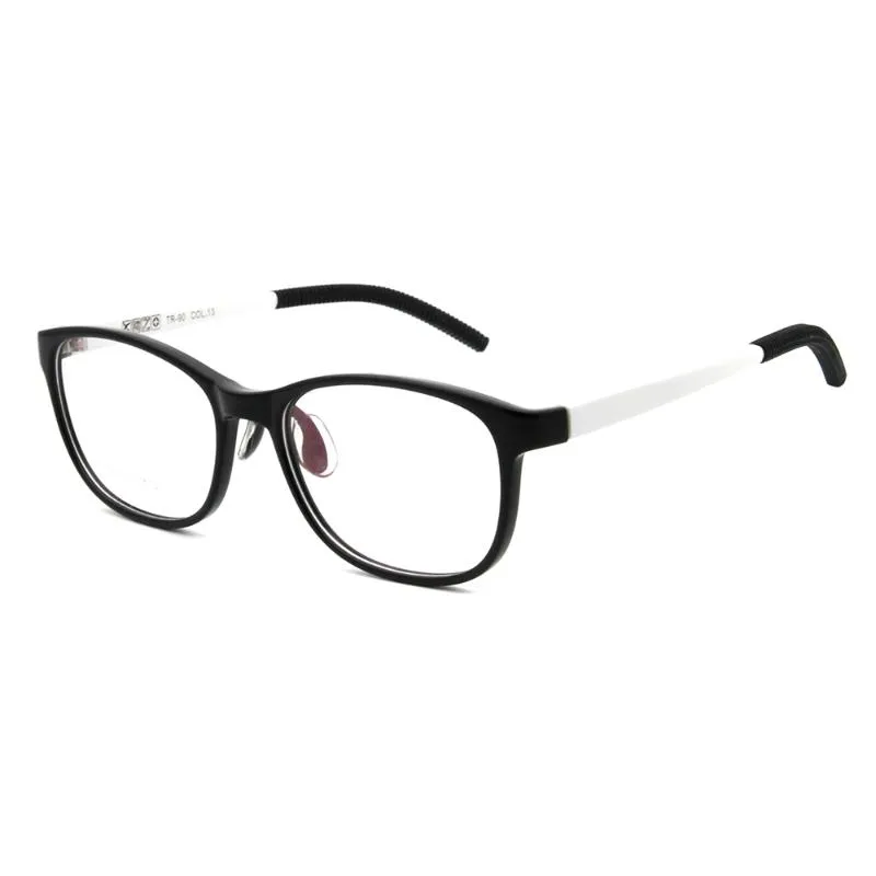 Glasögon glasögon söt flexibel ljusrosa blå svart kristallplast titan mode pojke tjej optiska ramglasögon g129 solglasögon ram