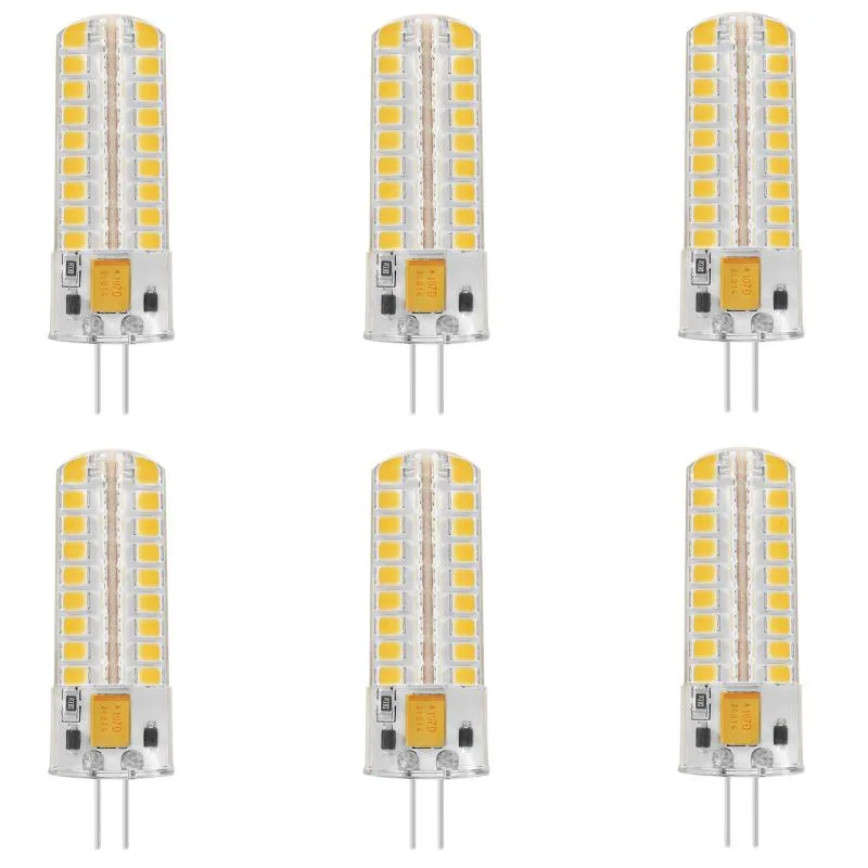 Żarówki G4 Żarówka LED 12 V Nie ściemnialna AC / DC 5W 400 LUMENS Lampa silikonowa do RV, Lampy Puck, Pod szafką Oświetlenie 6