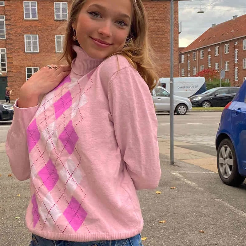 Pink Argyle Sweater (16)