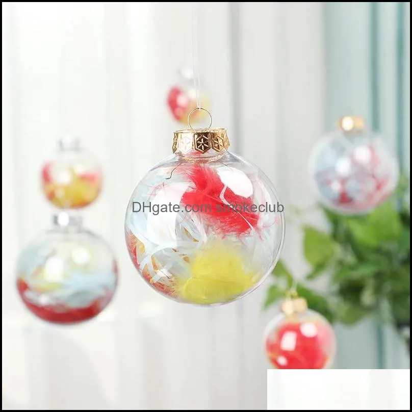 飾りお祝いパーティー用品ホームガーデンの安物の宝石の装飾品クリスマス装飾明確なガラスの結婚式のボール3 "80mmクリスマスドロップ
