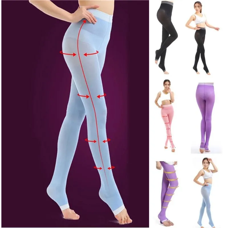 Womens Varicose Veins Compression Ballet Leggings For Overnight