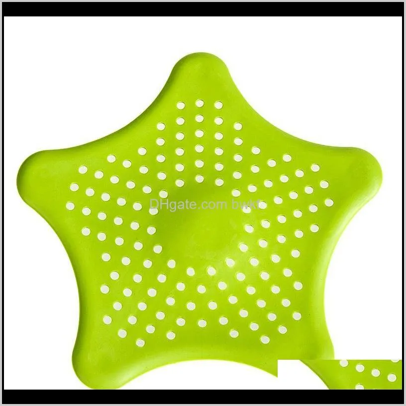 starfish kitchen tool sink hair anti blocking filter suction cup silica gel floor drain