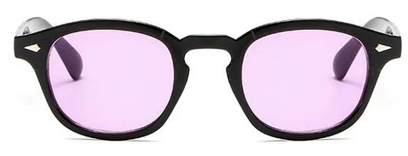 Fashion Style Round Sunglasses Clear Tinted Lens Merk Design Party Show Sun Bril Oculos de Sol