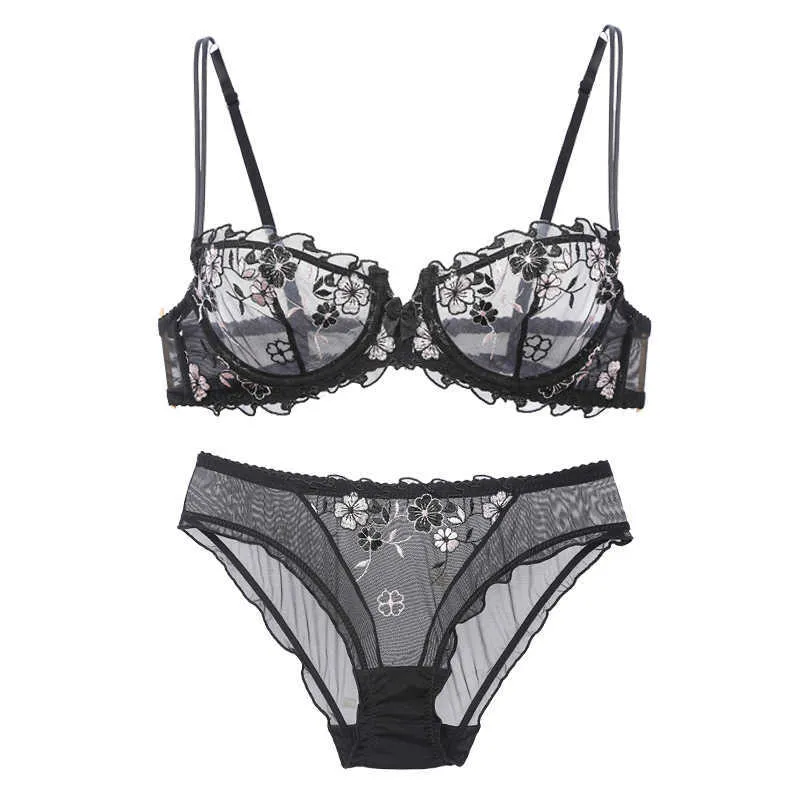 Lilymoda Womens Lace Embroidered Bra And Panty Set Back Ultrathin, Sexy  Lingerie Q0705 From Sihuai03, $13.27