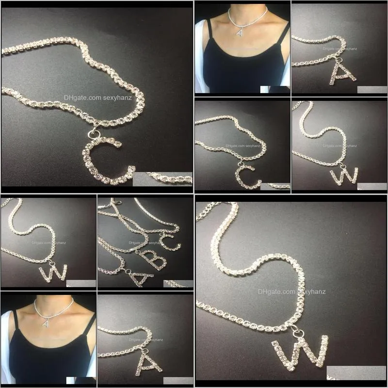 Fashion Party Necklace simple Necklace 26 letter A-Z alphabet