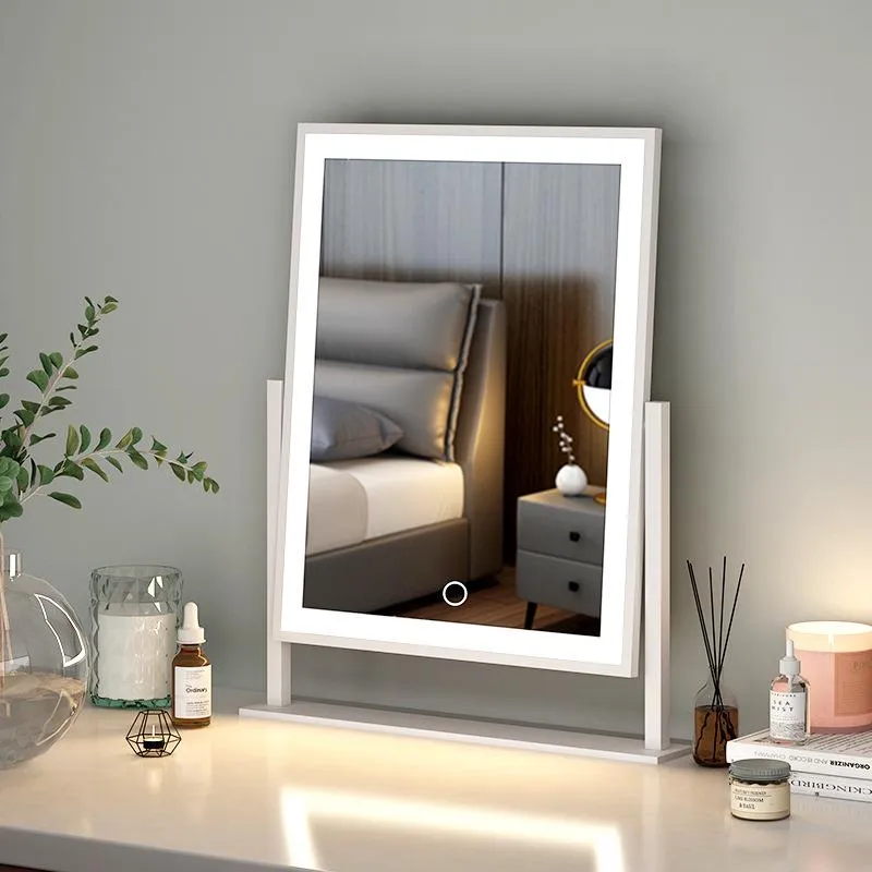 Specchi Da Trucco Specchio Da Tavolo Di Grandi Dimensioni A LED Con Luce  Rotante Quadrata Il Riempimento Del Comò Di Bellezza Da 140,36 €