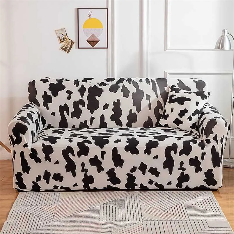 Fundas de sofá geométricas para sala de estar Protector de sofá elástico antipolvo Elástico en forma de L Funda de sofá de esquina Loveseat Chair 1PC 211102