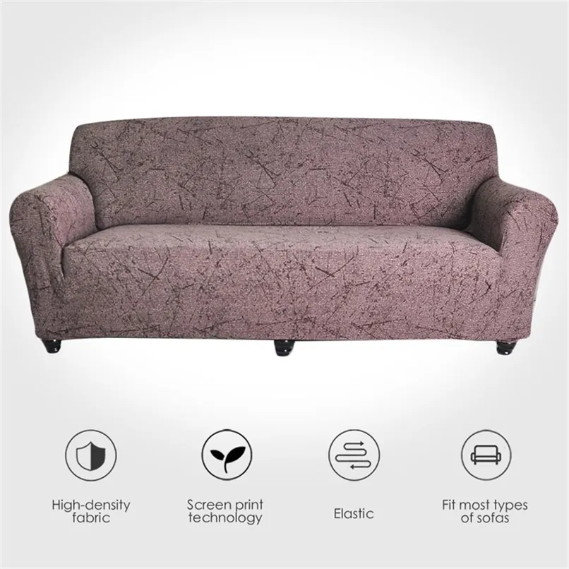 Stretch Sofa Okładka do salonu Kanapa L Kształt fotel Single / Dwa / Trzy siedzenie 211116