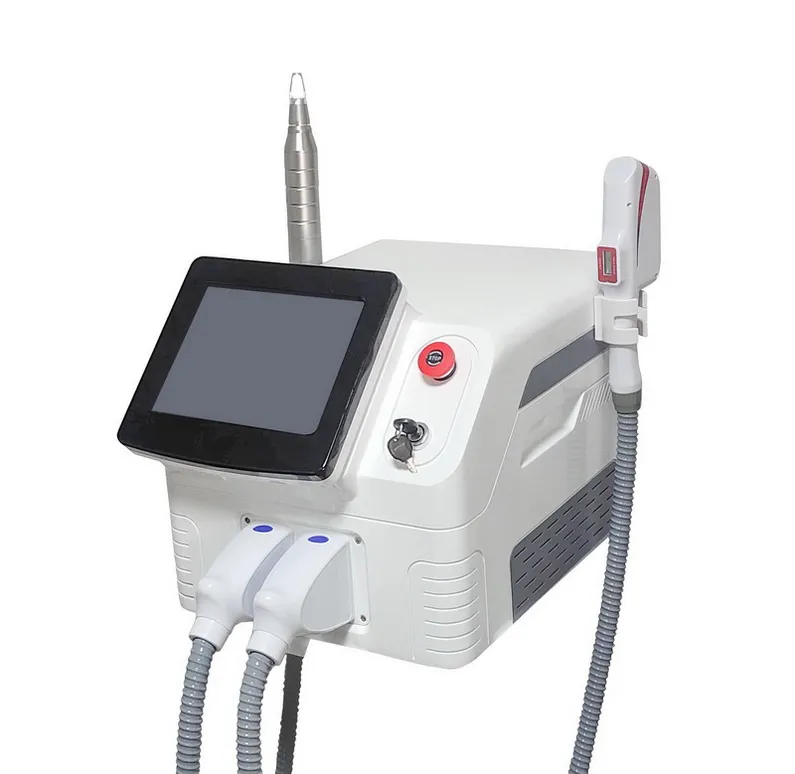 2 en 1 DPL épilation laser picoseconde détatouage Q commuté nd yag laser