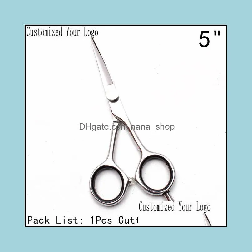 5`` 5.5`` 6`` 7`` customized logo professional human hair hairdressing cutting shears thinning scissors c1021